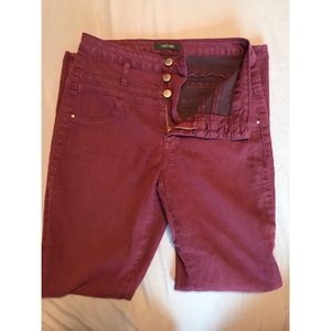 Burgundy Skinny Jeans